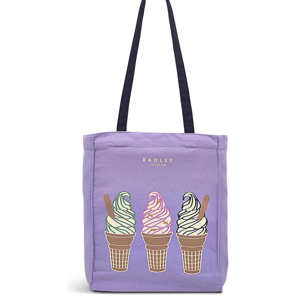 Radley London Radley Pierside Lavender Tote with Ice Cream Design
